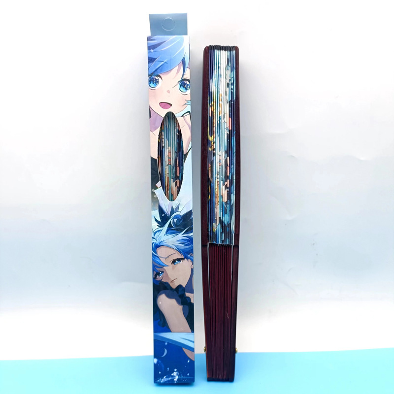 初音ミク扇子 ライトブルー