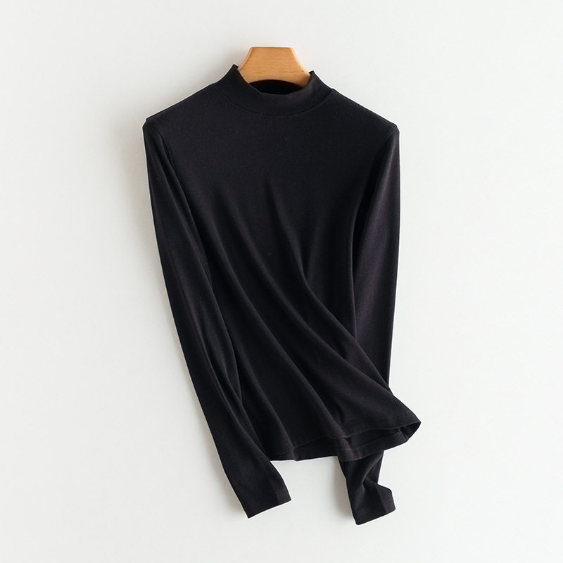 ハーフタートルネック ブラック