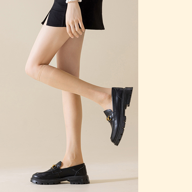 クリスタルシルクカーフソックス【肌色】