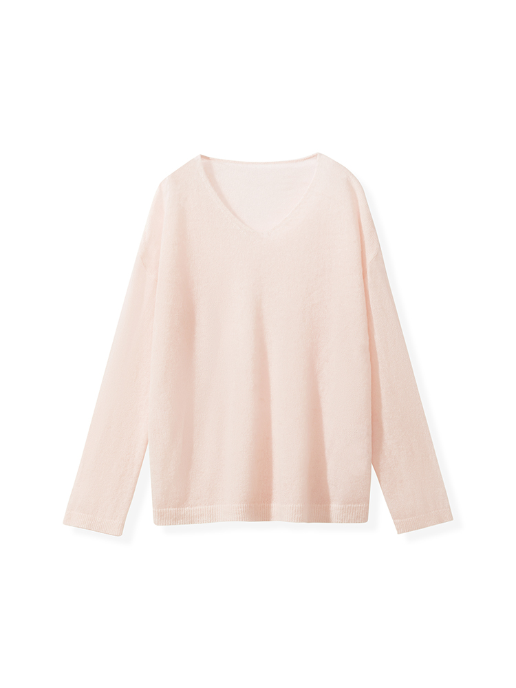 ピンク(Vネック)