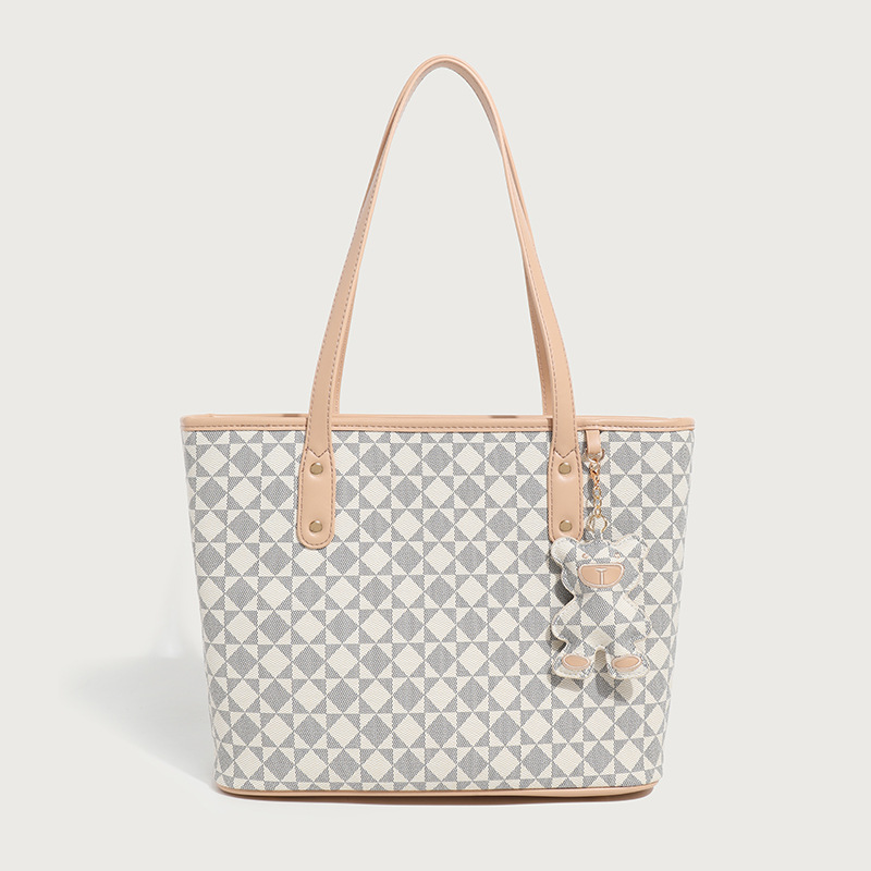 チェック柄 ホワイト Mサイズ 【大人の知的な方にぴったり】