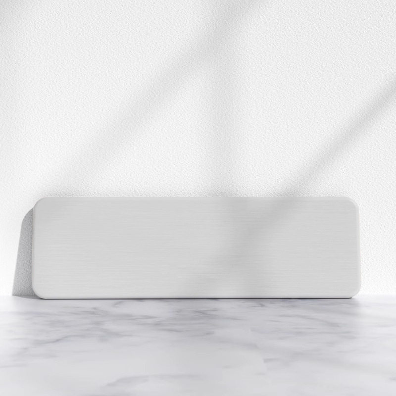 長方形ストリップ - ムーンホワイト (7*22*0.9cm)