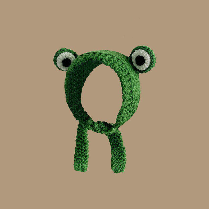 カエルニット帽