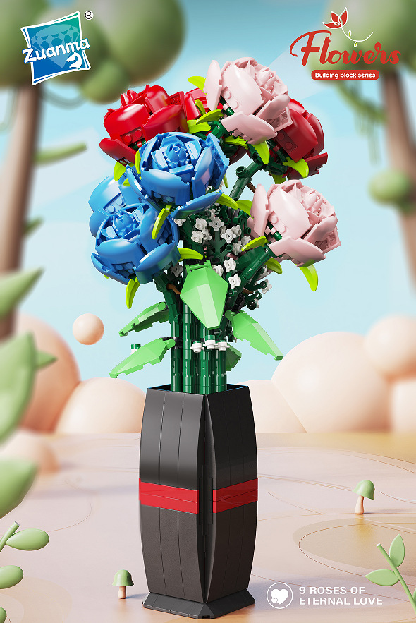 101-3バラ (768pcs)