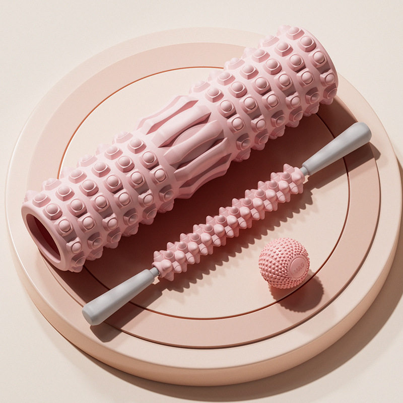 ピンクヨガスティック45cmヨガ柱磁力筋膜球