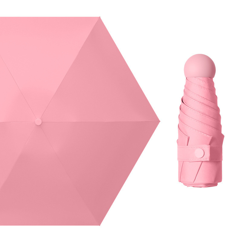ピンクのカプセル傘