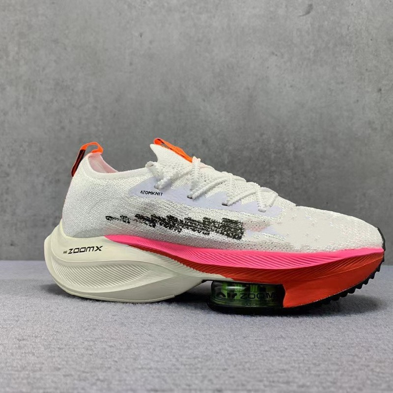 マラソン - ホワイト ピンク ブラック