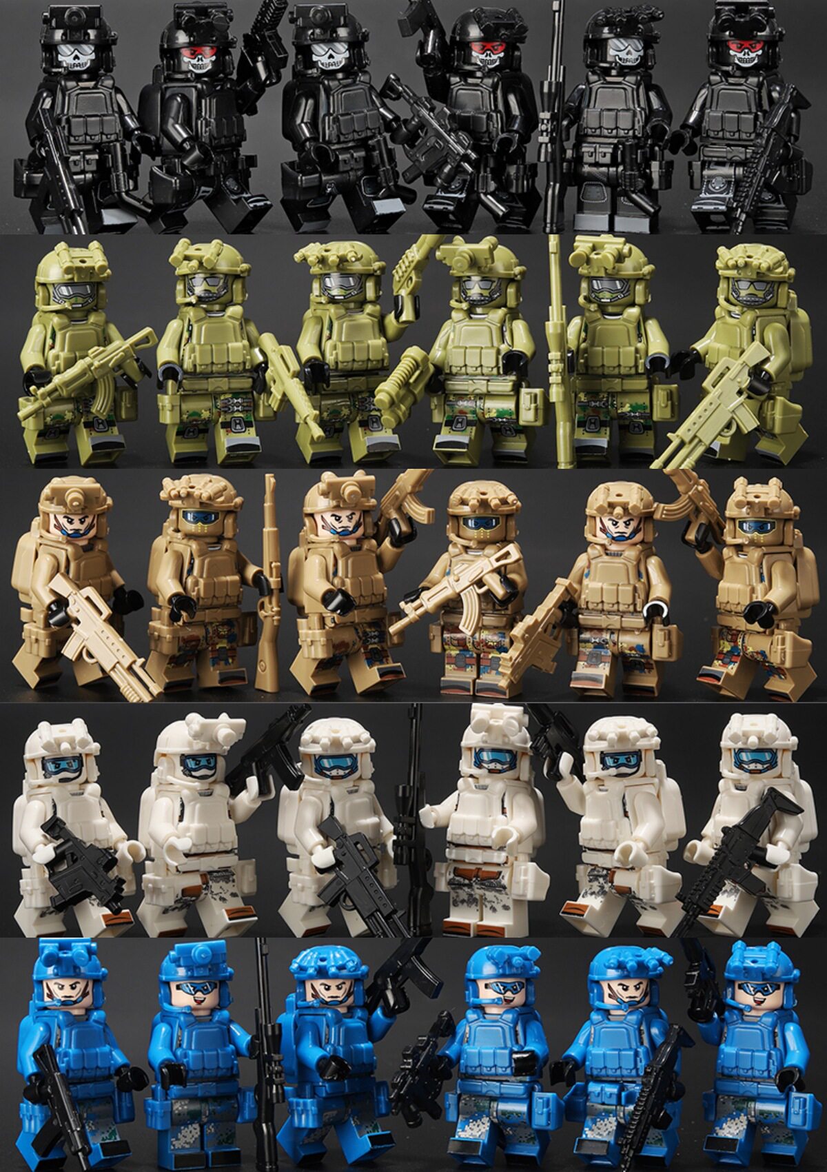 武装特殊部隊30名+装備武器のフルセット