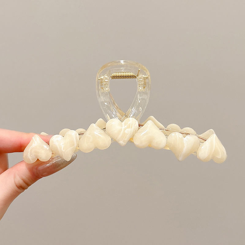 12#ベージュカラー ハート 約13cm