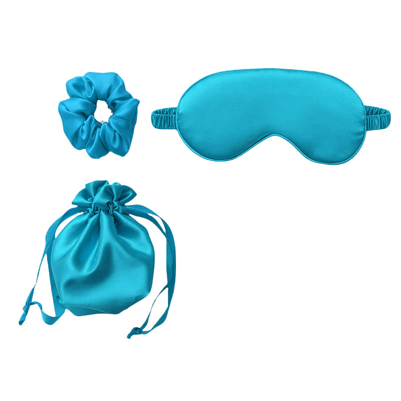 【3点セット】ダークブルー＋収納袋＋ヘアゴム