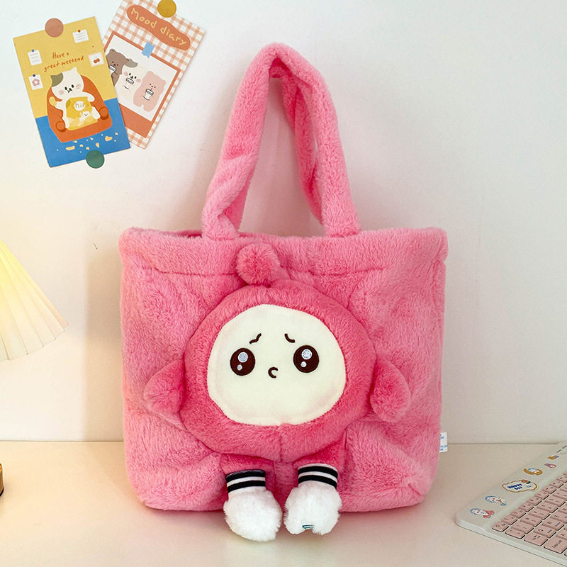 ピンクの卵のショルダーバッグ