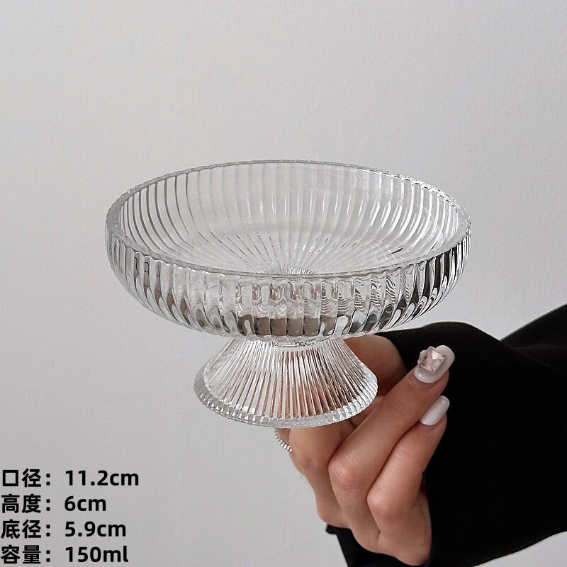 ガラス花びら茶盆【縦柄】