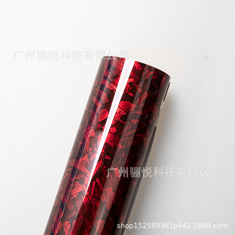 Pet鍛造花カーボン (赤)