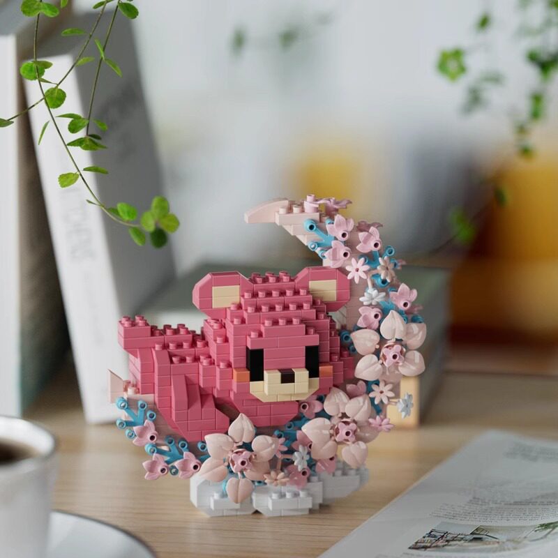 花の前と月下-ピンクベア 434個