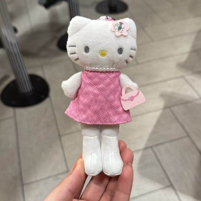 16cm ピンクスカート ロングレッグキャットペンダント
