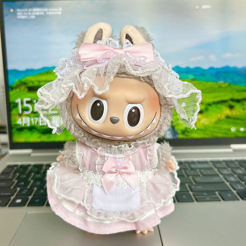 メイドピンクのカチューシャガーゼスカート