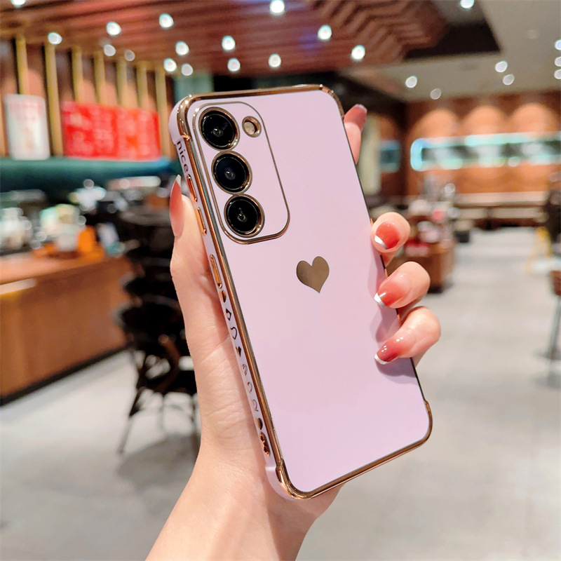 薫衣紫側愛-転倒防止6d電気めっきソフトケース