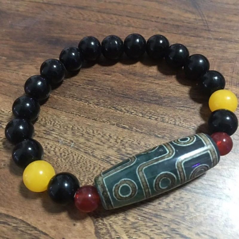 緑九眼天珠ブレスレット