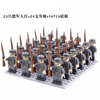 ドイツ軍24人 + 24銃 + 16*16底板