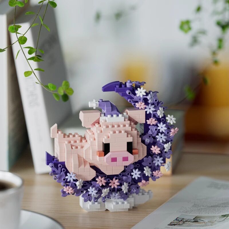 花の前と月の下-かわいいブタ 474個