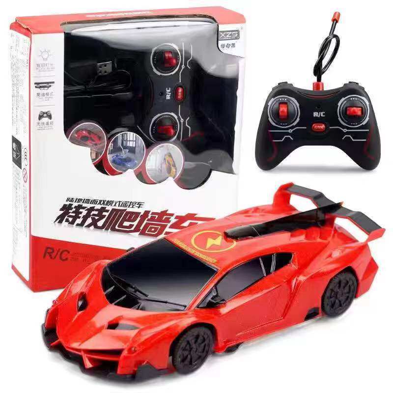 【赤】ランボーリモコン壁登り車