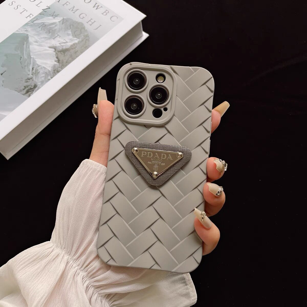 編み紋P家【グレー】