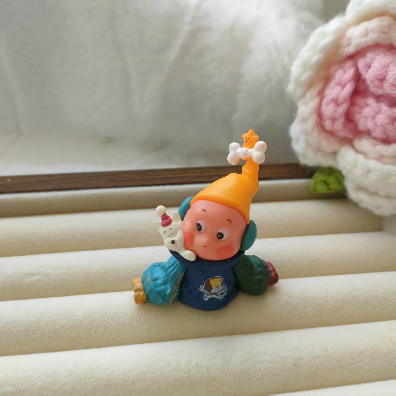 子犬のステッカー