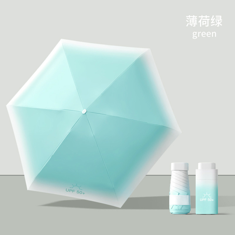六つ折りグラデーション-ミントグリーン