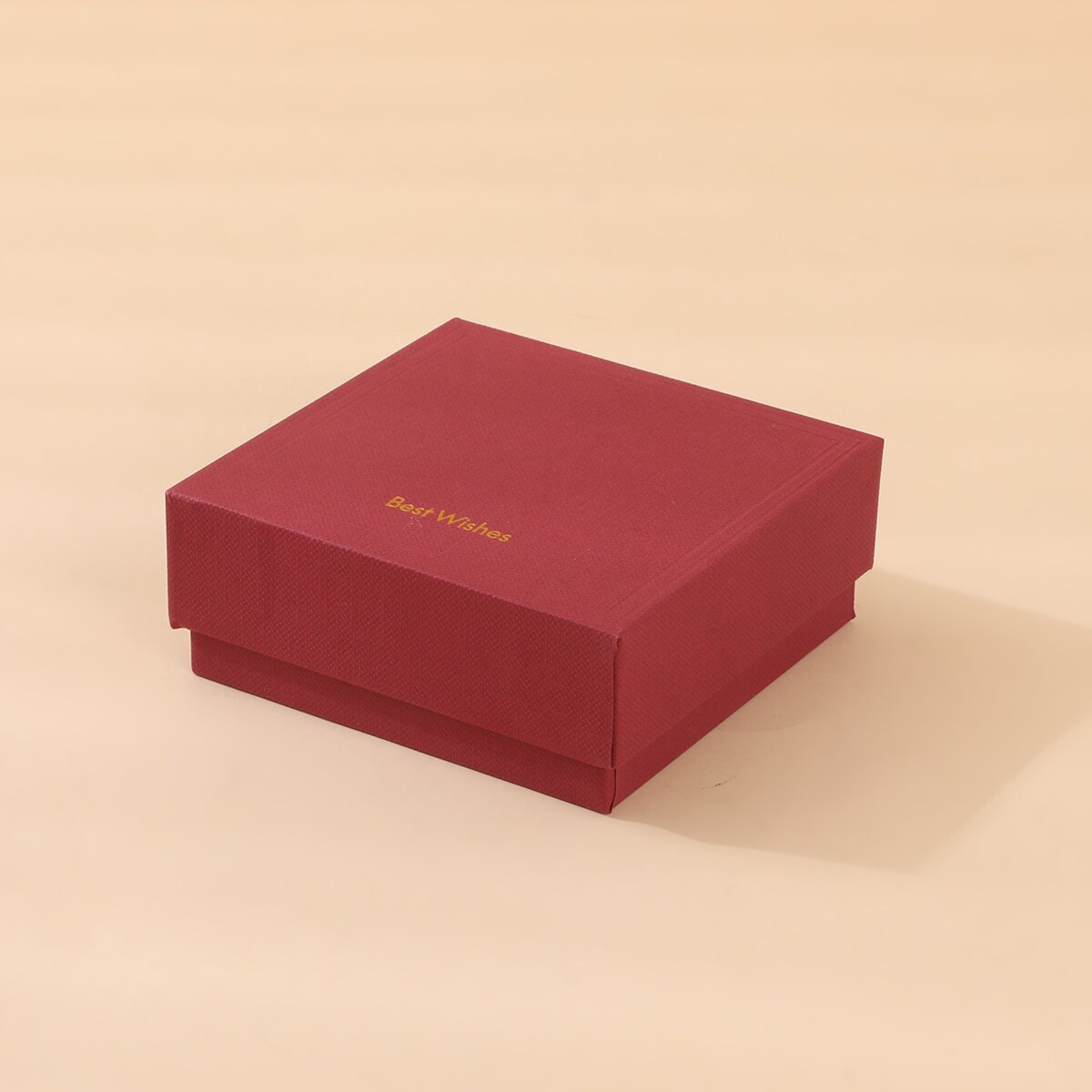 バーガンディ/プリント、凹凸スタイル 9×9×3.5 (1200g スロット付き)