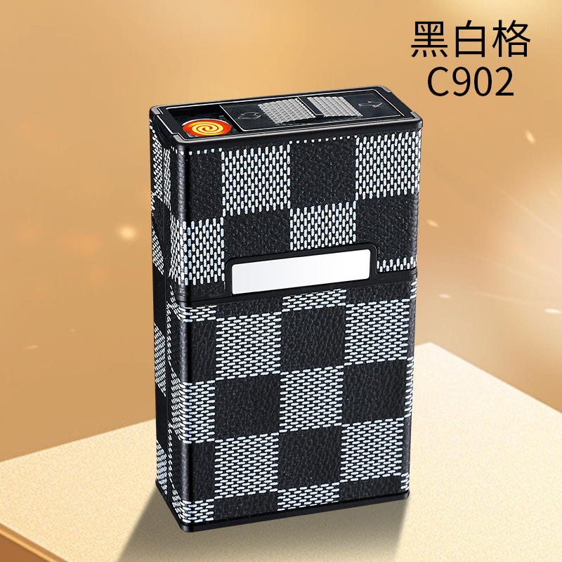 C902 白黒グリッド（シガーライター付）