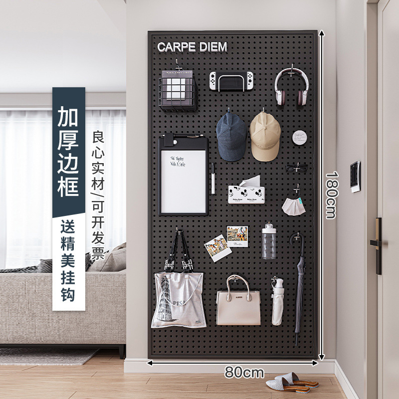 180×80cm-ブラック フック10個付き