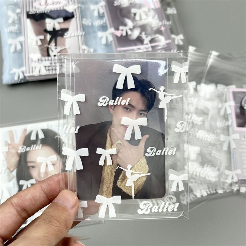 透明蝶結び8*10 3cm 5 0/バッグ