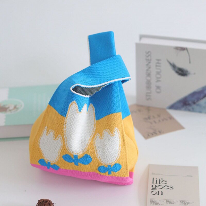 小さな花のカラーブロックゴールドベース