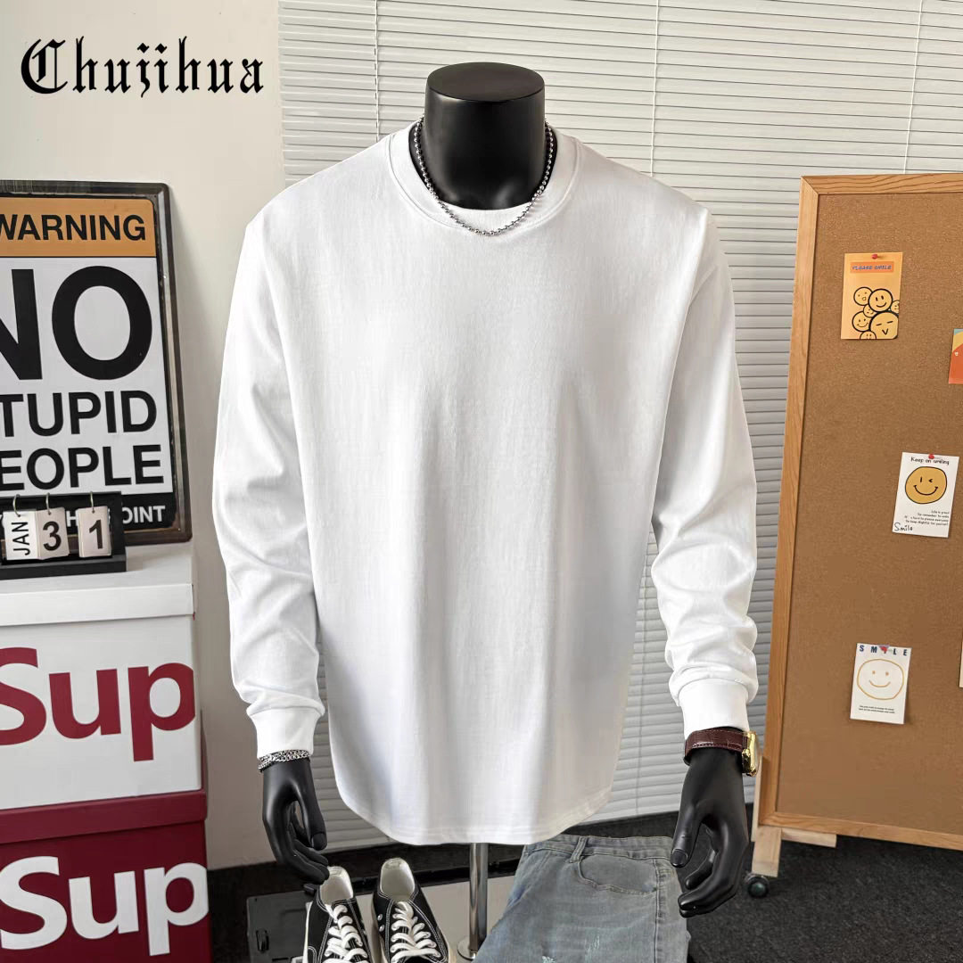 ホワイト[400Gヘビースレッド長袖]