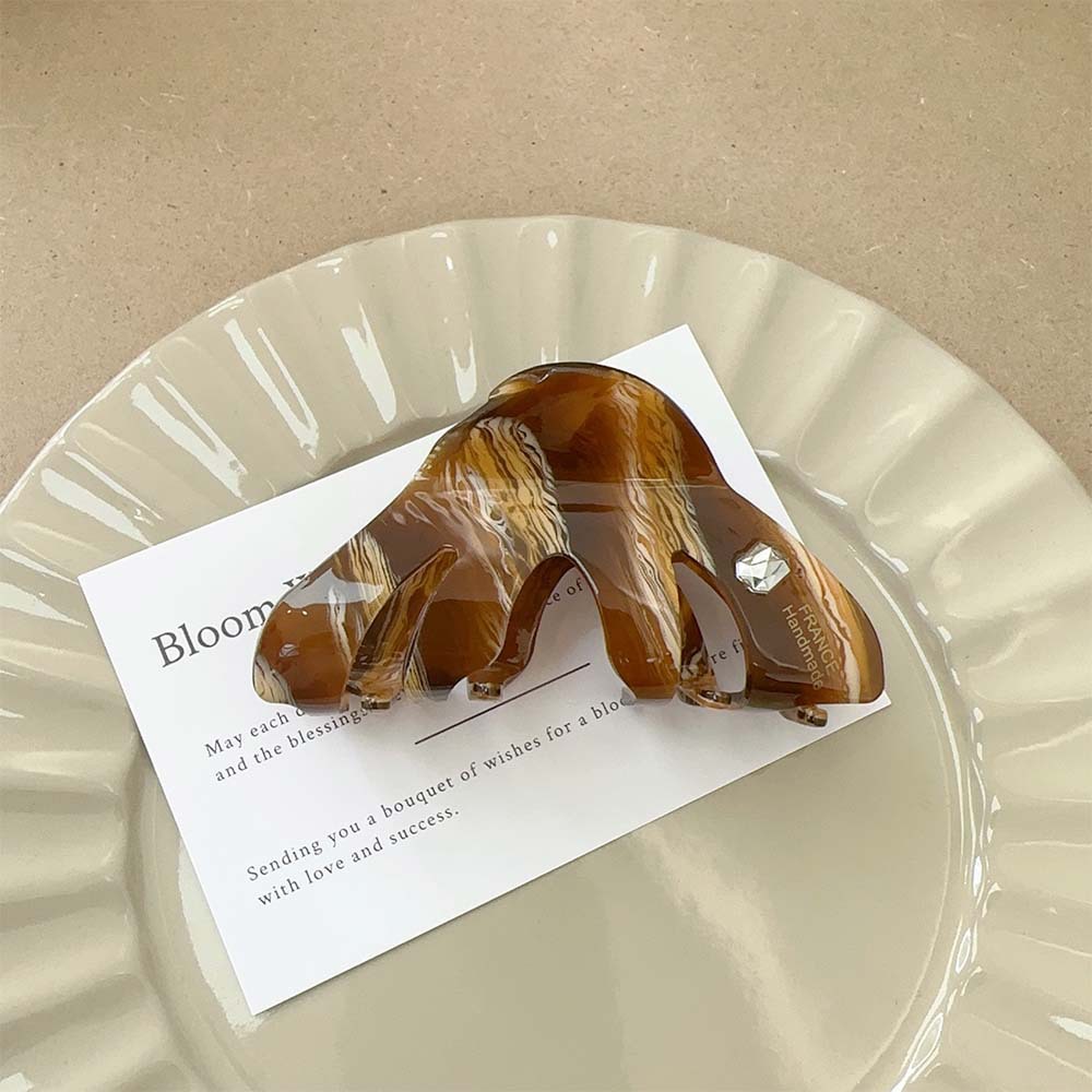 ブラウンストライプラインストーン9cm