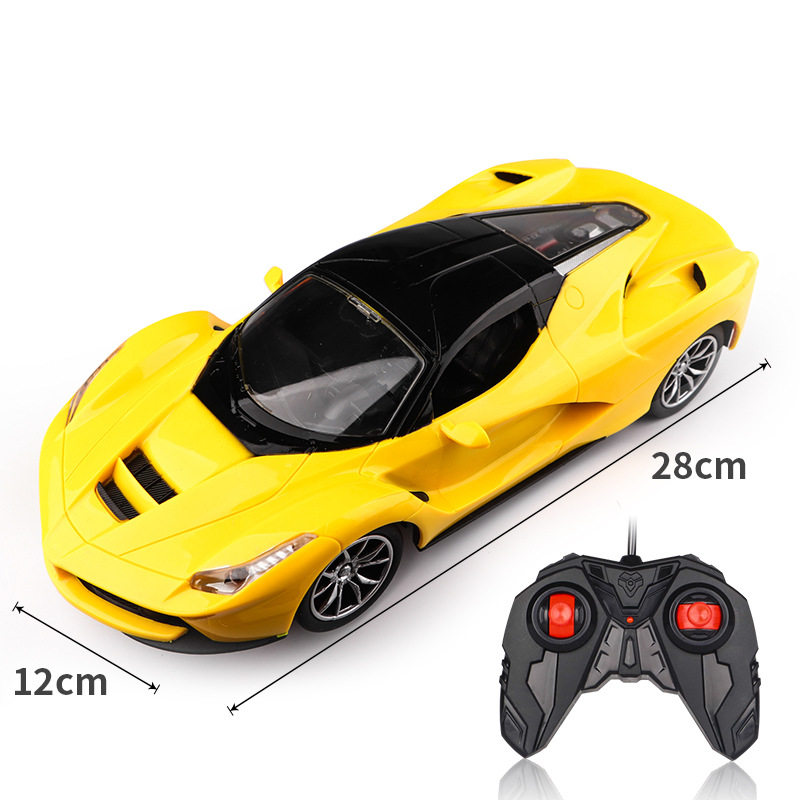 黄色のファラリモコン車【窓開けカラーボックス/電池なし】