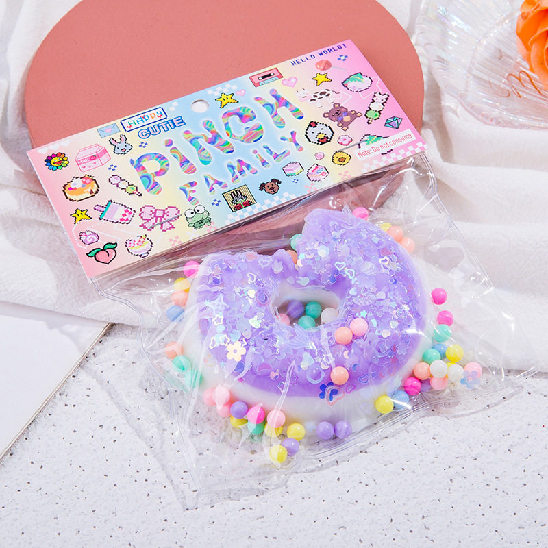 ノッチド ドーナツ ホワイト パープル