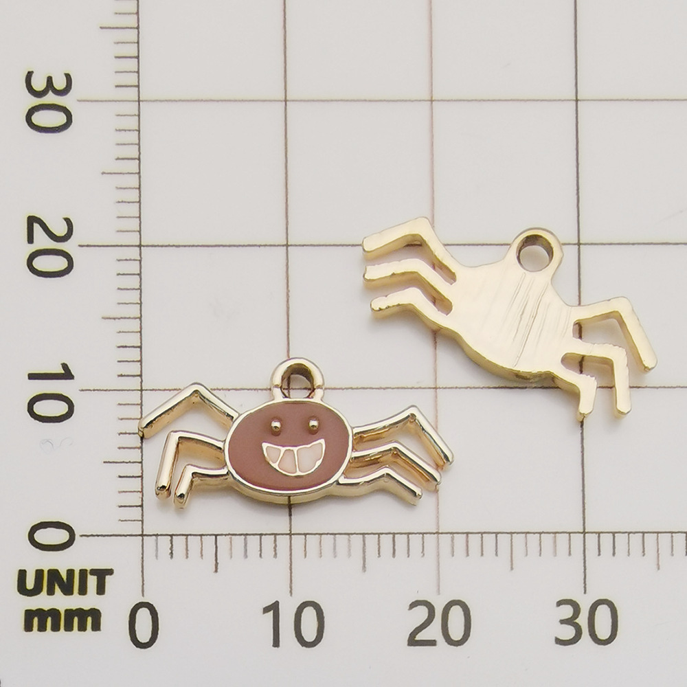 1 ブラウン オイル滴るハロウィン スパイダー-0.8g-22*10mm-14012