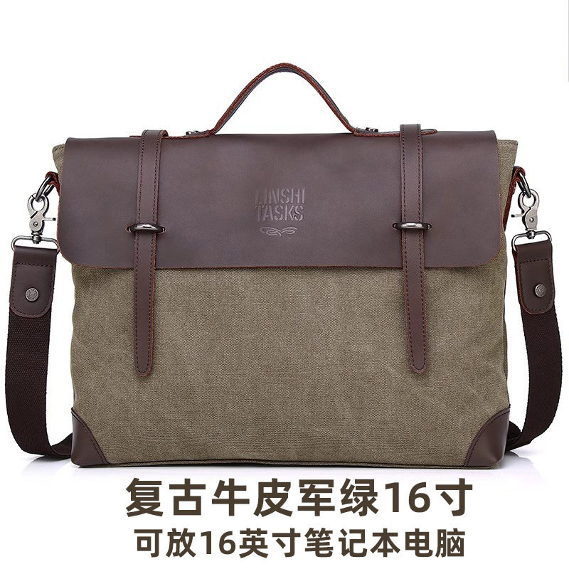 ｜ヴィンテージ牛革バージョン｜ミリタリーグリーン16inchバージョン