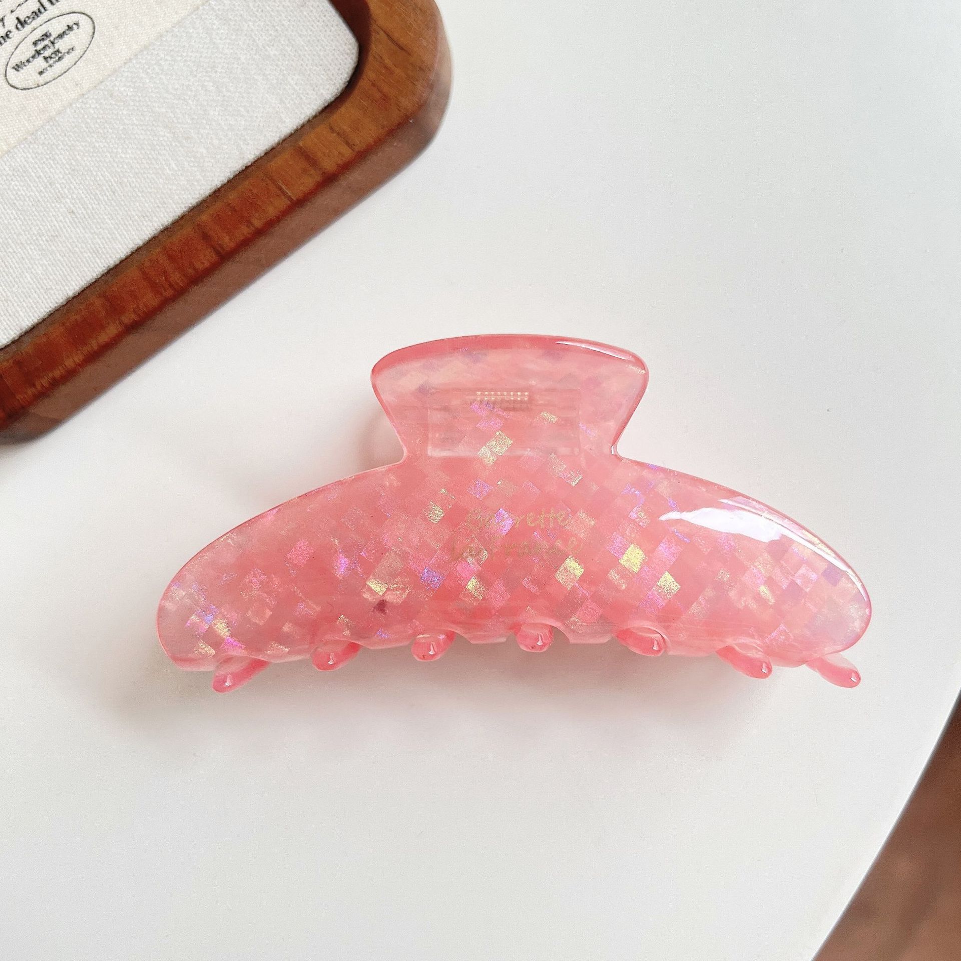 10#チェック柄ローズピンク