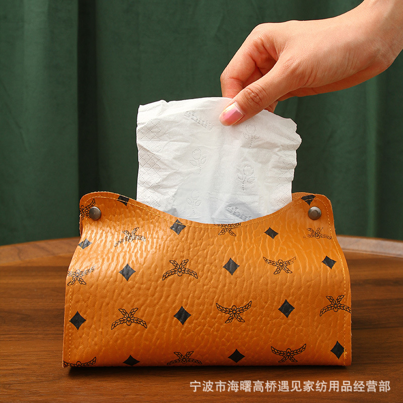 Mgmオレンジブラウンu口ティッシュボックス