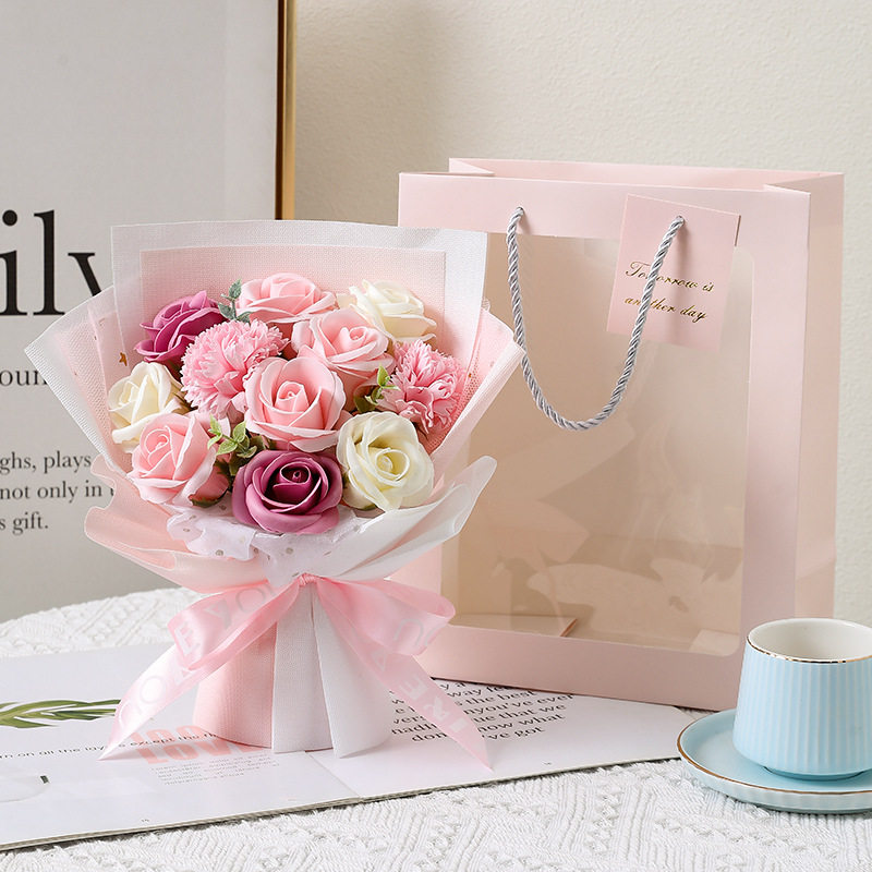 11個のピンクの花