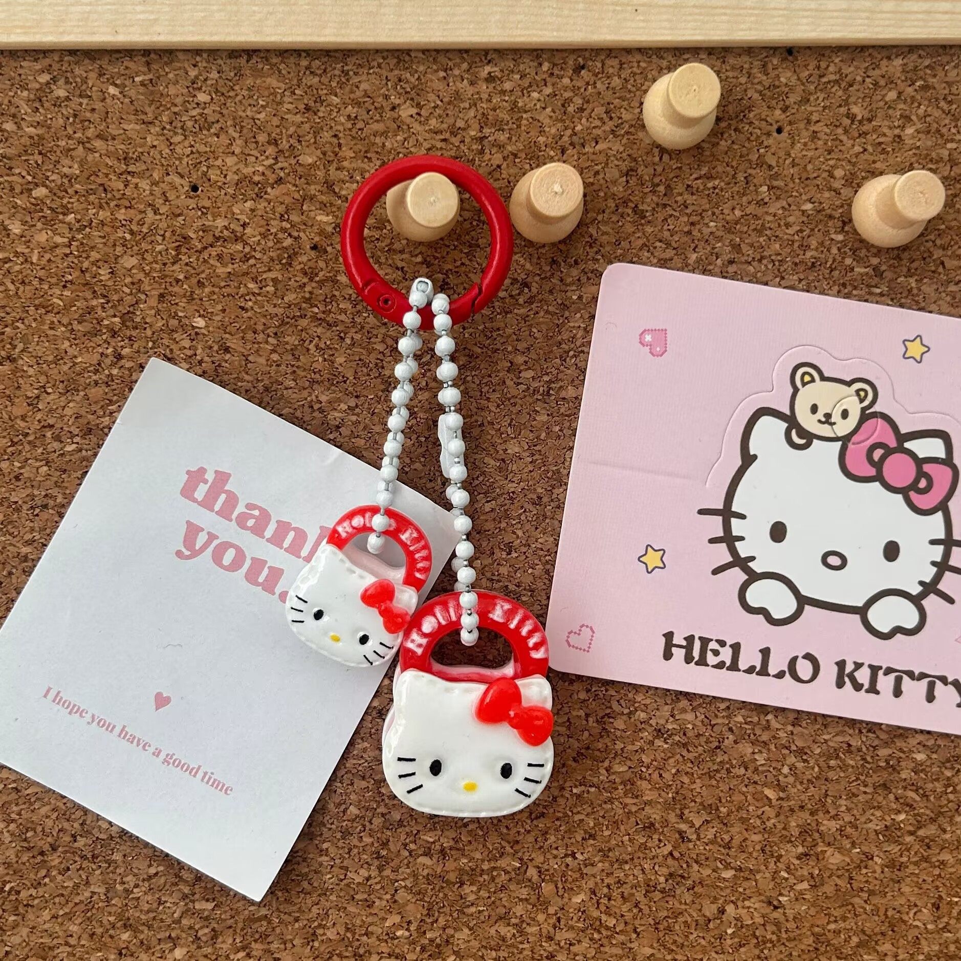 【スプリングチェーン】赤白バッグ