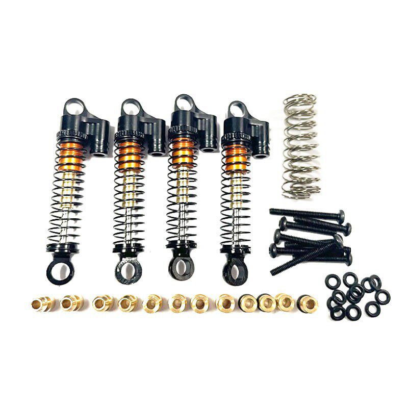 43MMレッドダブルジョイント前后ショックアブソーバー【ブラック】