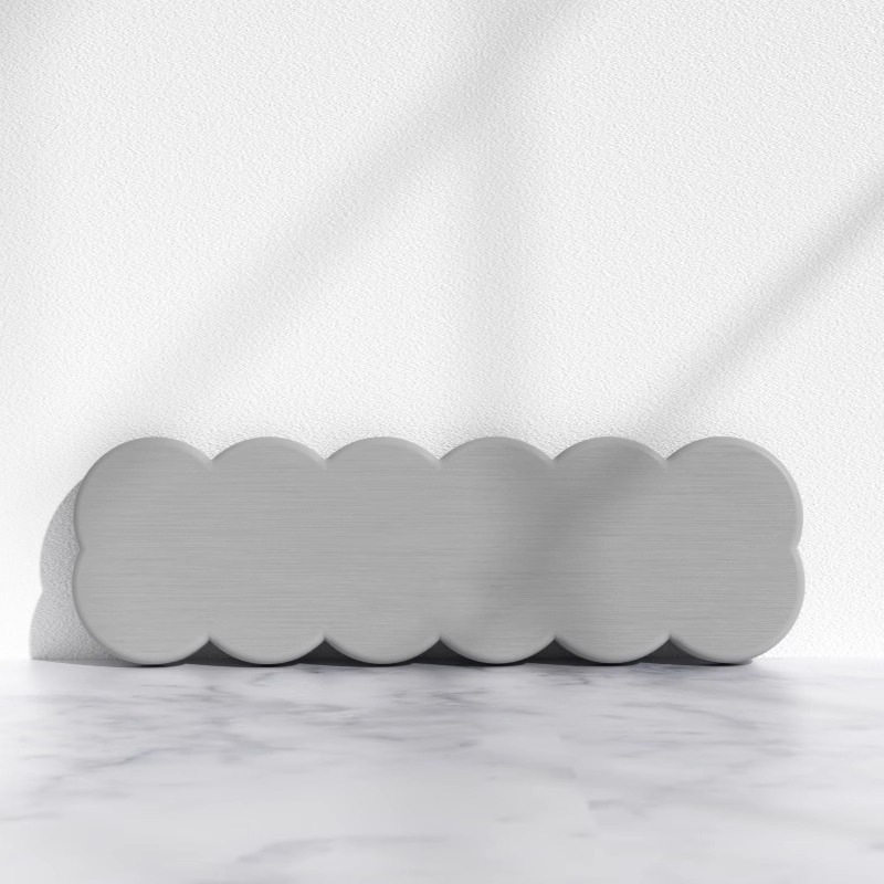 長い雲 - ライトグレー (7*22*0.9cm)