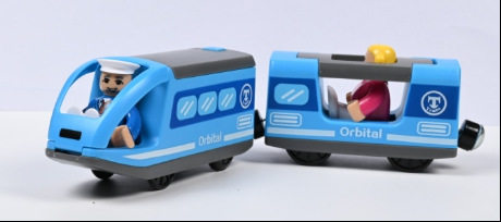 青い電気機関車
