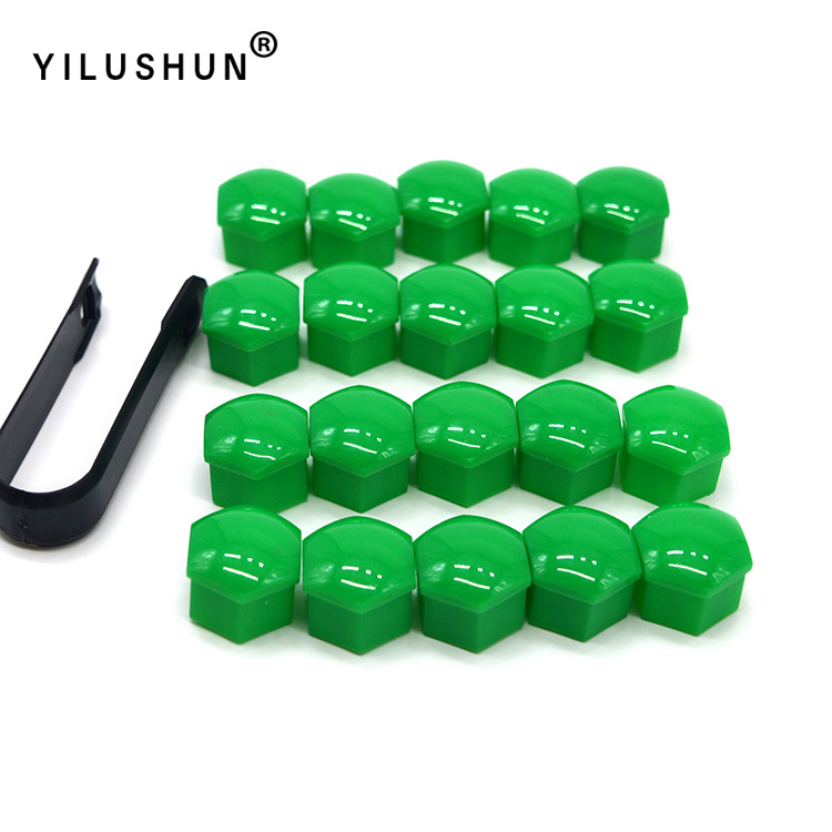 T39【袋入り】17mmグリーン20個入 + 黒クリップ1個