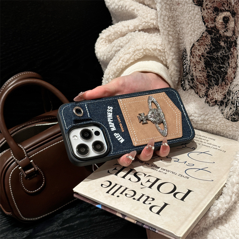 デニムカードホルダー+立体西安母