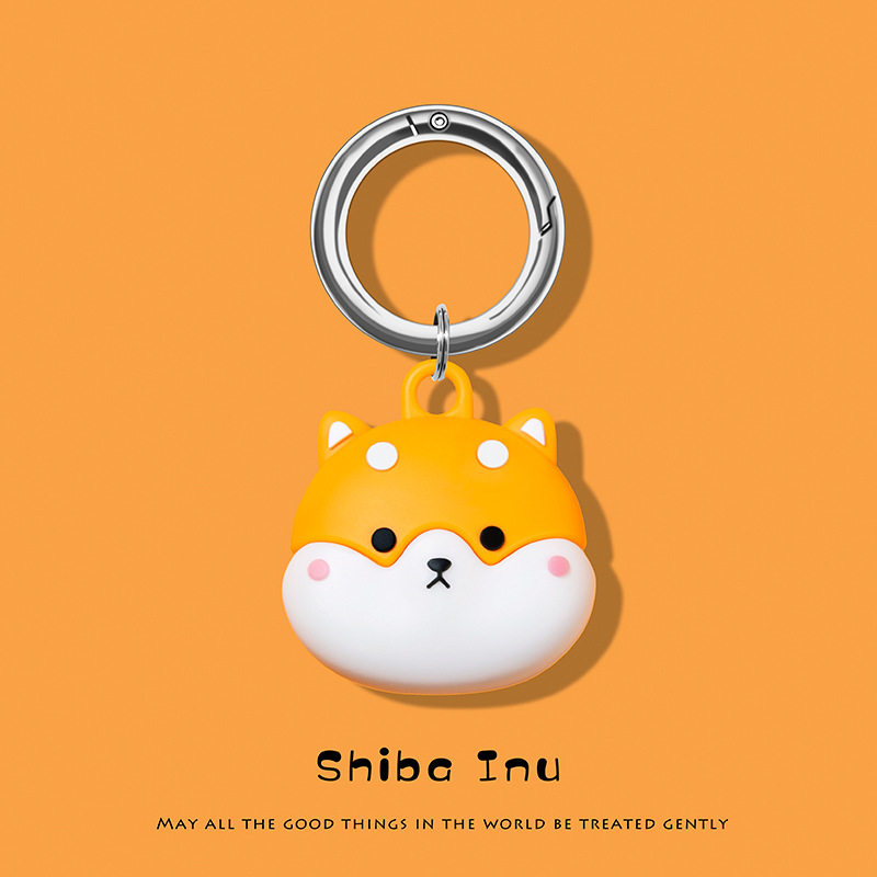 エアタグ漫画保護カバー-柴犬+サークル