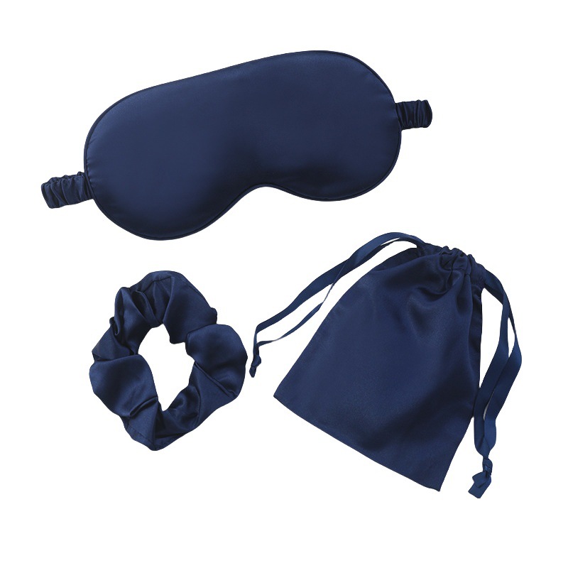 【3点セット】ネイビーブルー＋収納袋＋ヘアゴム